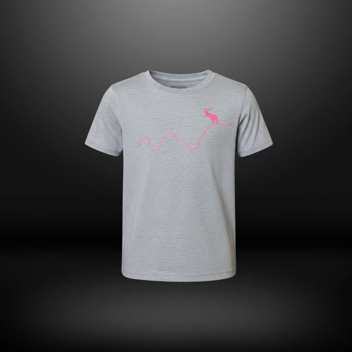 Trendsetter T-Shirt Kinder Steinbock Grau/Pink