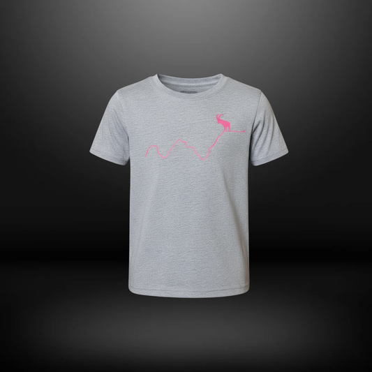 Trendsetter T-Shirt Kinder Steinbock Grau/Pink