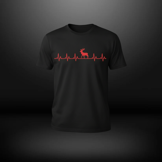Trendsetter T-Shirt Herren Hirsch mit Herzschlag