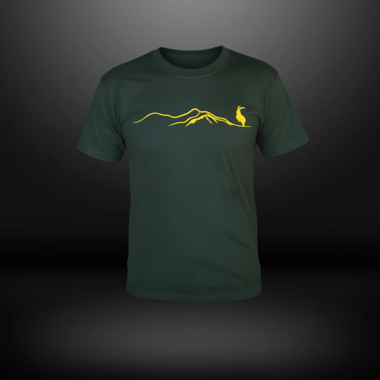 Trendsetter T-Shirt Kinder Steinbock Botle Green/Gelb